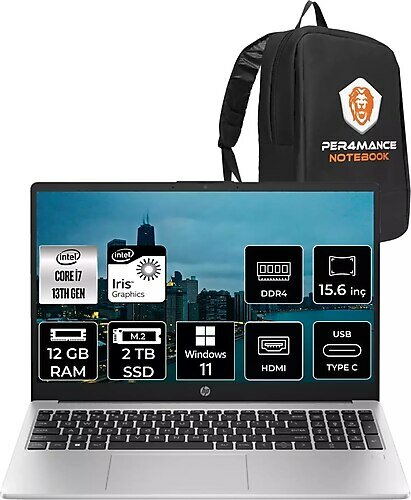 HP 250 G10 8A545EA 15.6 inç Intel Core i7 1360P 12 GB 2 TB SSD Intel Graphics Windows 11 Professional