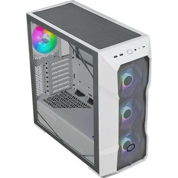 Cooler Master MasterBox TD500 V2 Beyaz ARGB 4x120mm Fanlı, Tempered Glass Kristal Mesh Ön panelli MidTowerKasa (TD500V2-WGNN-STU)