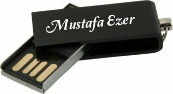 Sedef Silver Kişiye Özel Siyah Metal Kutulu Mini Hediyelik 32 GB USB Flash Bellek