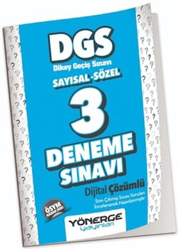 Dgs 3 Deneme Çözümlü