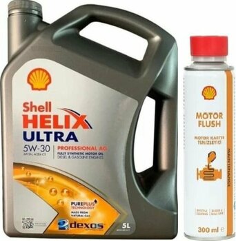Shell Helix Ultra Professional Ag 5w-30 Motor Yağı 5 L + Motor Flush Motor Karter Temizleyici 300 Ml