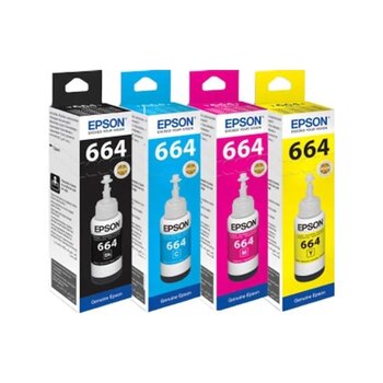Epson T664 70 Ml Ecotank L3050   Mürekkep Takımı T664 70 Ml