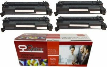 Qstar Hp CF226X 4'lü Ekonomik Paket Garantili Uyumlu Toner M402 MFP426 LBP212 MF421 CRG052H Muadil Toner - Siyah