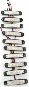 Ahmet Otomotiv 10 Adet Beyaz 6 Ledli Parmak Lamba 12V