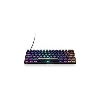 Nacario Steelseries Apex 9 Mini – Mekanik Oyun Klavyesi – Optik Anahtarlar – 2 Noktalı Çalışma – Kompakt Esports Mini%60 Form Faktörü – Hotswap Öze...