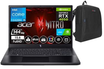 Acer Nitro V 15 Intel Core I5 13420h 16gb Ddr5 Ram 1tb Ssd 6gb Rtx4050 15,6 İnç 144hz Ips Fhd Windows11home Taşınabilir Bilgisayar Nhqnbey00111+Weblegelsinçanta