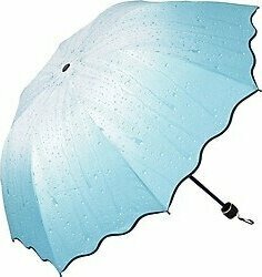 Marlux Mavi Yağmur Damlası Kadın Şemsiye