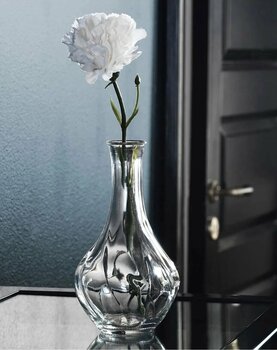 IKEA Şeffaf Cam Vazo Yükseklik: 17 cm İkea Çiçek Vazosu Bitki Vazosu