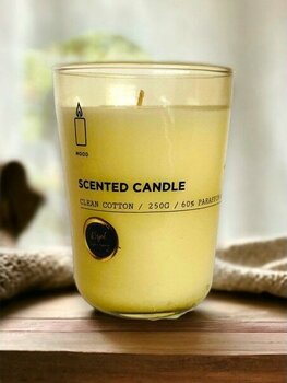 Royal Mum Soft Cotton Kokulu - Naturel Bardak Mum - Sarı - 1 Adet