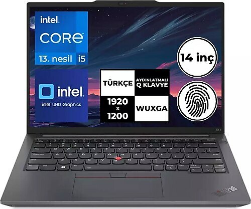 Lenovo ThinkPad E14 Gen5 21Jk0003tx Bt23 14 inç Intel Core i5 1335U 40 GB 512 GB SSD Intel Graphics Windows 11 Home