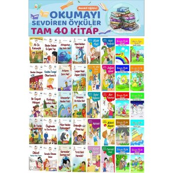 1.sınıflar Için Renkli Eğitici Okumayı Sevdiren Hikayeler (40 Kitap) - Hayır