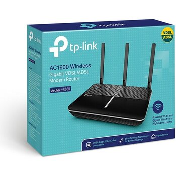 Tp-Lınk Archer VR600, AC1600, 4 Port Gigabit, Dual Band Wifi, 1600MBPS, 3xanten, 3g-4g USB Desteği, Vdsl2, Adsl2+ Modem