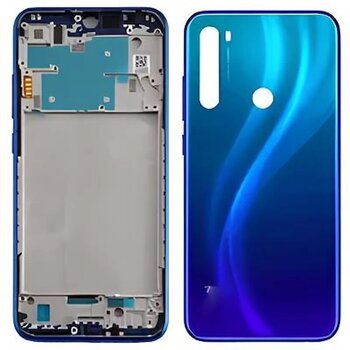 Xiaomi Redmi Note 8 Full Kasa Arka Kapak Takım Mavi