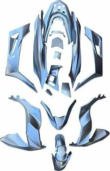 Honda Pcx 2021 - 2024 Uyumlu Komple Kaporta Seti Nikel