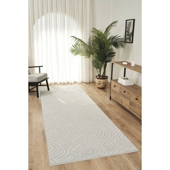 Konfor Halı Rivon RN04 Gri Yumuşak Dokulu Kaymaz Taban Salon Mutfak Koridor Oturma Odası Yolluk Halı - 80 x 350 cm