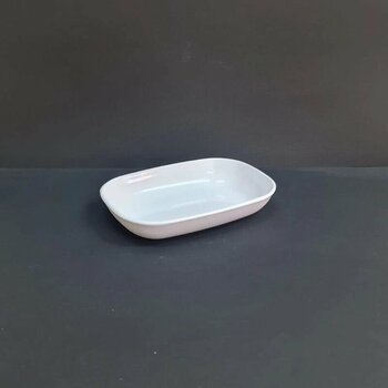 12 Adet Standart Melamin Kare Çerez & Meze Tabağı 16x11 Cm - Derinlik 3 Cm - Beyaz Beyaz