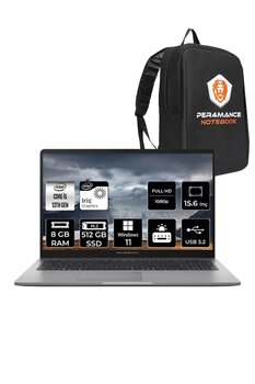 Asus Expertbook P1 P1503 I5 13500h 8gb Ddr5 512gb Ssd 15.6" Fhd Windows11home & Per4 Çanta