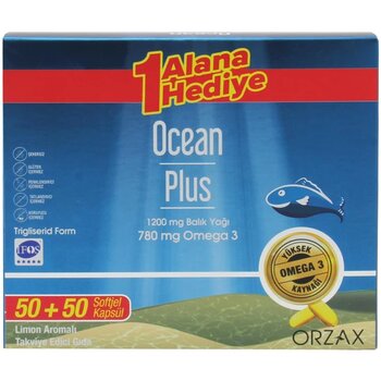 Ocean Plus 1200 Mg Balık Yağı 100 Kapsül Ekonomik Paket
