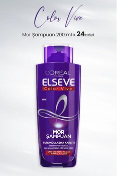 Elseve Color Vive Mor Şampuan Turunculaşma Karşıtı 200 Ml X 24 Adet