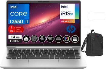 Hp Elitebook 640 G10  Intel Core I7 1355U 64Gb 512Gb Ssd 14" Fhd Wındows11pro Taşınabilir Bilgisayar Elit8a571ea46+Weblegelsınçanta