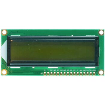 Robotistan 2X16 LCD Ekran - Yeşil Üzerine Siyah