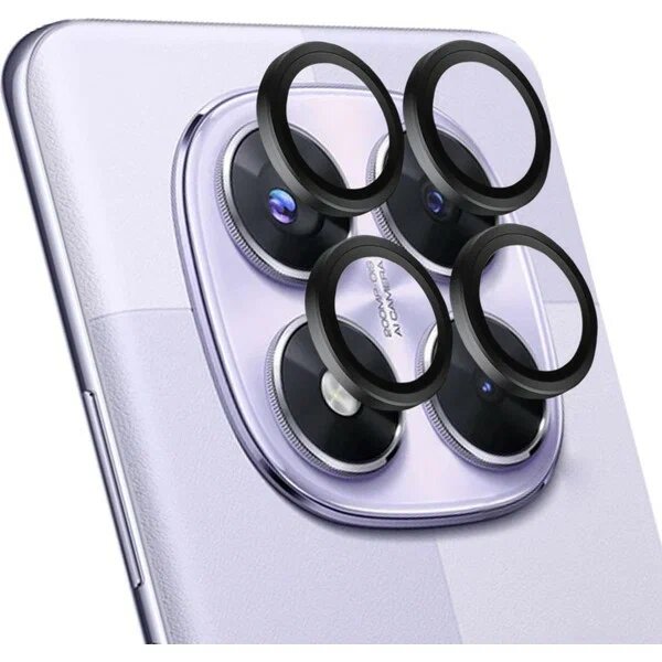 Microsonic Redmi Note 14 Pro Plus Siyah Kamera Lens Koruma Camı