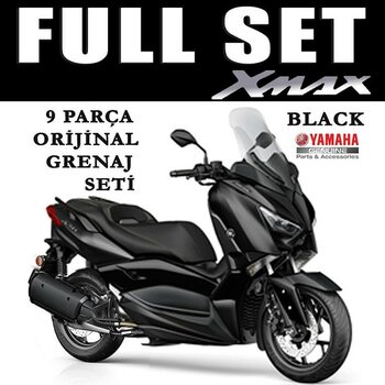Yamaha Xmax 125/250/300/400 2018-2022 Orijinal Grenaj Seti Mat Siyah 9 Parça