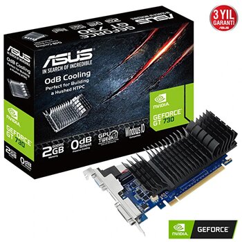 Asus GeForce GT 730 Gt730-sl-2gd5-brk 2 GB 64 Bit Gddr5 Dx11 Ekran Kartı