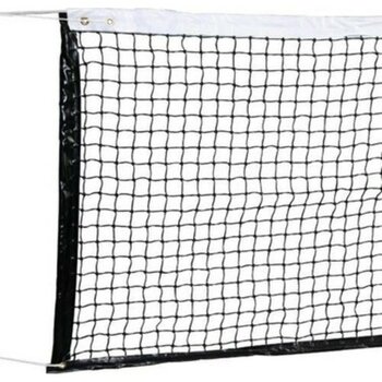 Güçlü File - Profesyonel Maç Tipi Tenis Filesi Ağı - 6mm - 12.80MT - Siyah - Beyaz