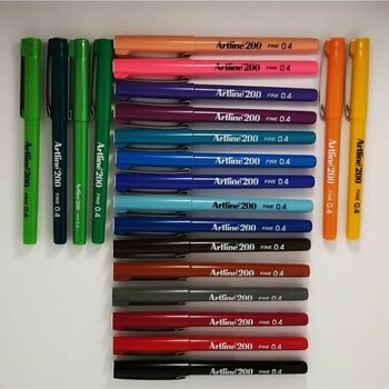 Artline 200 Fineliner 0,4 mm 21 adet Kalem Seti