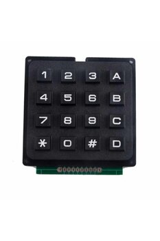 Arduino 4X4 Siyah Tuş Takımı (Keypad)