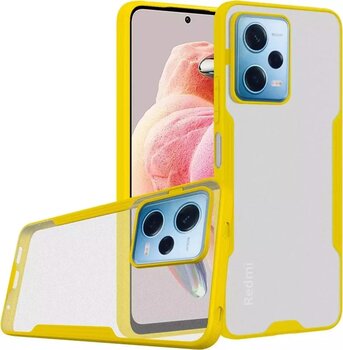 Xiaomi Redmi Note 12 Pro 5G Kılıf Kamera Korumalı Pastel Renkli Esnek Silikon Platin Kapak