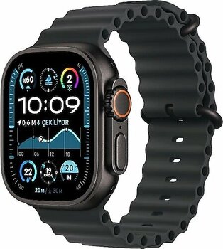 Apple Watch Ultra 2 GPS + Cellular 49 mm Ocean Kordon Siyah Titanyum Akıllı Saat