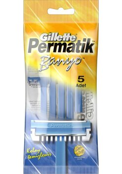 PermatikGillette Permatik Banyo Kullan At Tıraş Bıçağı 5 Adet 4 Adet