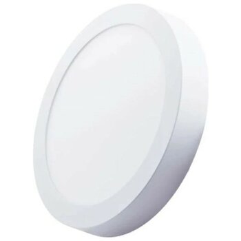 Cata CT-5271 25W Panel LED Armatür Beyaz Yuvarlak Sıva Üstü Metal Kasa Beyaz Işık 6400K - 6400K - Beyaz