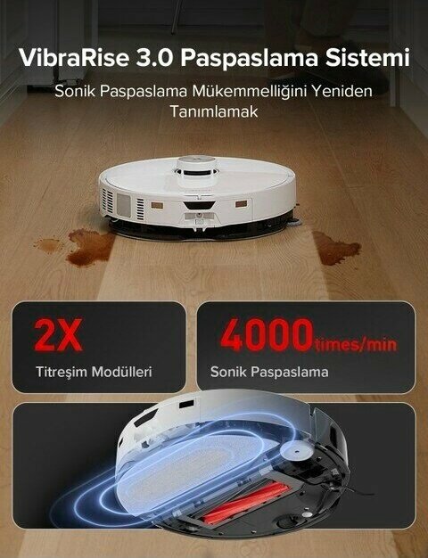 Roborock S8 MaxV Ultra Beyaz Kuru ve Islak Temizlik Robot Süpürge