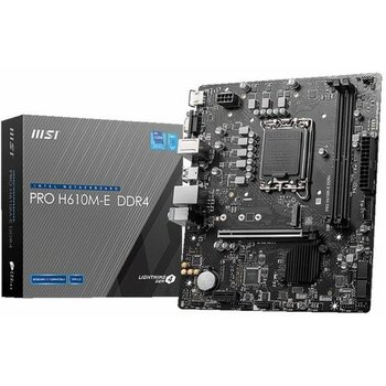 Msı Pro H610M-E Ddr4 Soket 1700 Ddr4 3200(OC) HDMI VGA M.2 Usb3.2 1x 1g Lan Matx