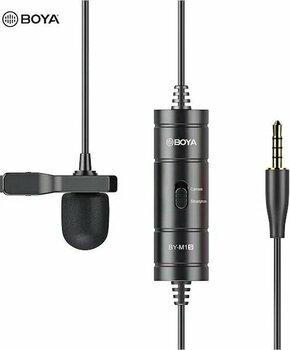 Boya BY-M1S Siyah Kablolu 3.5 mm Jak Yaka Mikrofonu