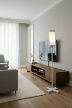 Ottolamp Akrilik LED Lambader Rgb – Uzaktan Kumanda ile Renk Ayarlı Ayaklı Lamba - Beyaz