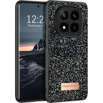 Xiaomi Redmi Note 14 Pro 4g Bright Simli Kapak - Siyah GIZMUR-4806 - Altın - 1