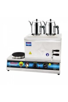 Mizan 2 Demlikli Elektrikli Çay Kazanı 19 Lt Demlikler Dahil