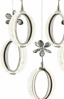 İstanbul Avize Zeus 5'lı Gümüş Kumandalı 3 Renk Ledli Modern Led Avize