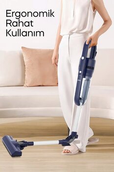 Sinbo SVC-8625 Kablolu Dikey Süpürge Güçlü Emiş Gücü, Sessiz ve Hafif El Süpürgesi, Pratik Kullanım