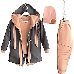 Zelhankids Gri 5 Parça Çocuk Yağmurluk Seti
