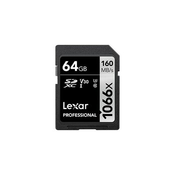 Lexar 64GB SDXC Hafıza Kartı UHS-I C10 V30 4K 160MB/s Yüksek Hızlı Performans