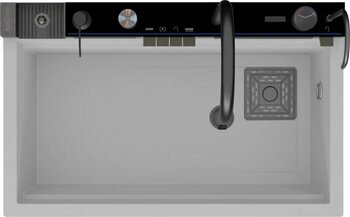 Real Stone Victoria Granit Akıllı Eviye Seti Beyaz 75.5 X 47 Cm