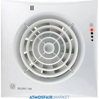 Silent 200 Chz Sessiz. Timer 'lı. Nem Sensörlü 125'lik Banyo Fanı