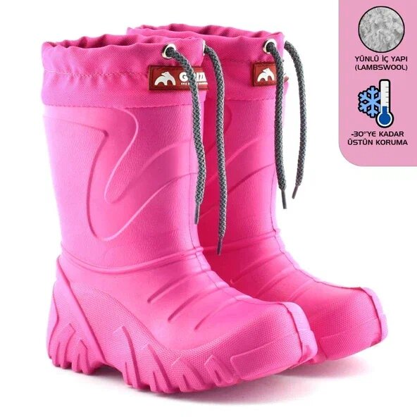 Lemigo Grizzly Pembe EVA Yağmur Çizmesi