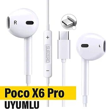 Poco X6 Pro Kulaklık Type C Mikrofonlu Kablolu Kulaklık
