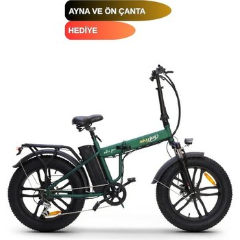 Skyjet Nıtro Pro Pedal Destekli Elektrikli Bisiklet 20 inç Katlanabilir 6 Vites Yeşil